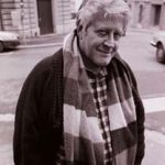 Hugo Pratt (en 1989) photographié par Erling Mandelmann